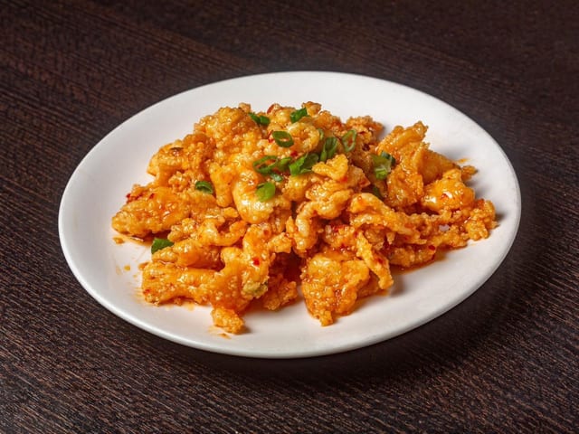 Sweet & pungent chicken / 溜炒鸡.