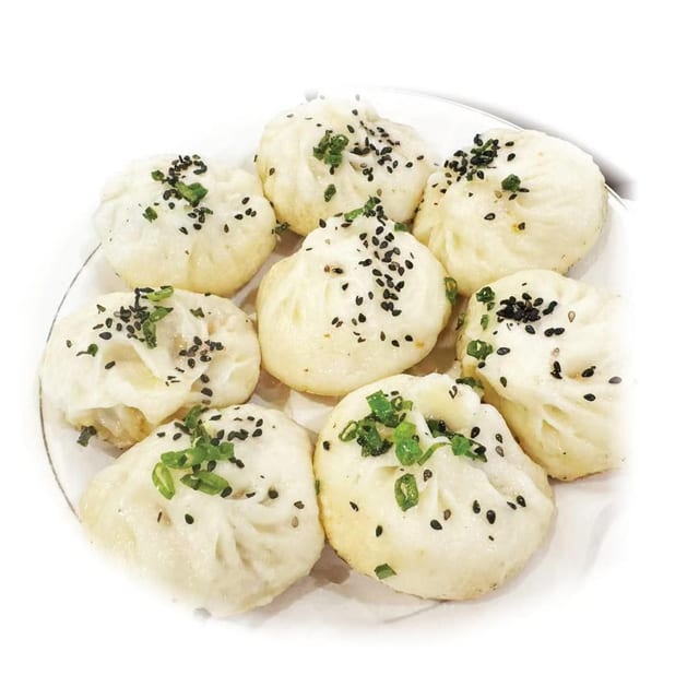 Pan fried pork bun (6) / 生煎包(6).