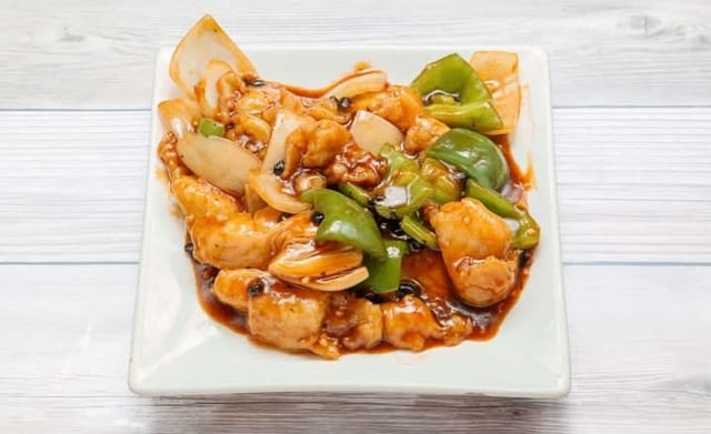 Sliced fish with black bean sauce / 豆豉鱼片.